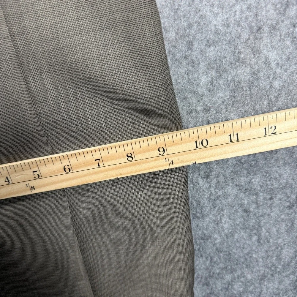 Banana Republic Dress Pants 38x33 Classic Fit Textured Wool Blend Brown Textured